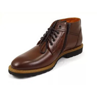 Trzewiki zimowe orzechowe – męskie buty zimowe casual Trzewiki zimowe orzechowe – męskie buty zimowe casual