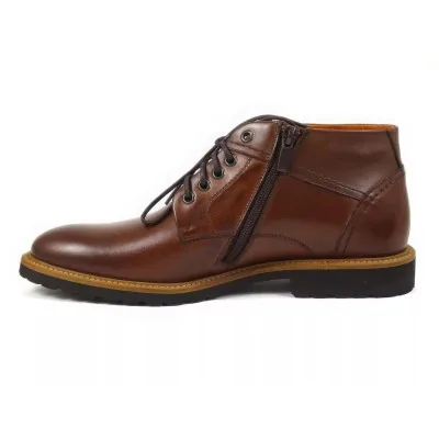 Trzewiki zimowe orzechowe – męskie buty zimowe casual Trzewiki zimowe orzechowe – męskie buty zimowe casual