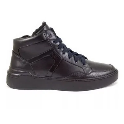 Trzewiki sportowe czarne – męskie trzewiki ocieplane