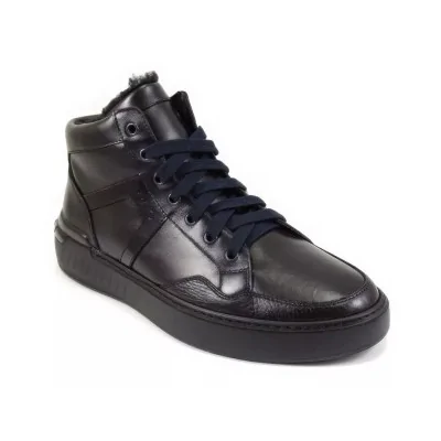 Trzewiki sportowe czarne – męskie trzewiki ocieplane