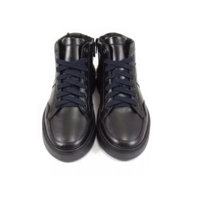 Trzewiki sportowe czarne – męskie trzewiki ocieplane