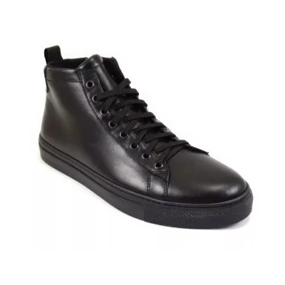 Trzewiki trampki czarne – męskie trzewiki casual ocieplane Trzewiki trampki czarne – męskie trzewiki casual ocieplane