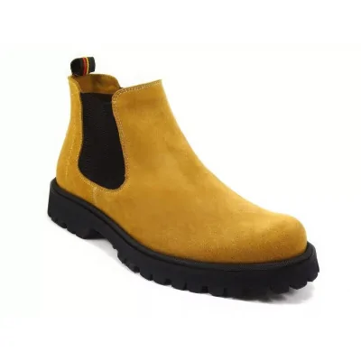 Sztyblety beżowe zamszowe – męskie sztyblety ocieplane Sztyblety beżowe zamszowe – męskie sztyblety ocieplane