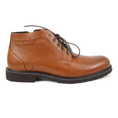 Trzewiki zimowe koniakowe – męskie buty zimowe casual Trzewiki zimowe koniakowe – męskie buty zimowe casual