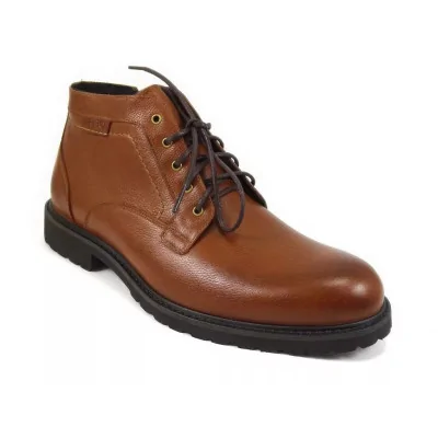 Trzewiki zimowe koniakowe – męskie buty zimowe casual Trzewiki zimowe koniakowe – męskie buty zimowe casual