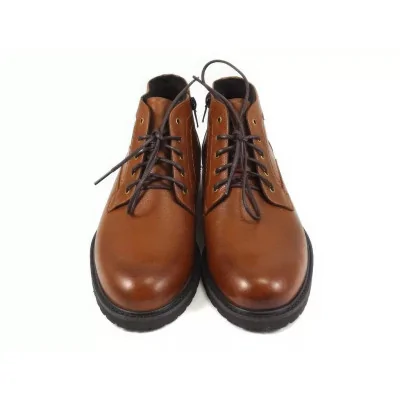 Trzewiki zimowe koniakowe – męskie buty zimowe casual Trzewiki zimowe koniakowe – męskie buty zimowe casual