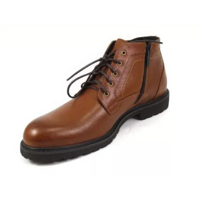 Trzewiki zimowe koniakowe – męskie buty zimowe casual Trzewiki zimowe koniakowe – męskie buty zimowe casual