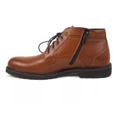 Trzewiki zimowe koniakowe – męskie buty zimowe casual Trzewiki zimowe koniakowe – męskie buty zimowe casual