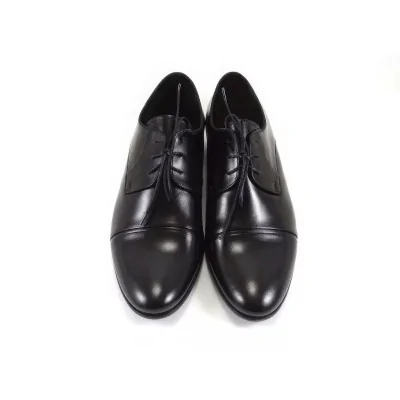 Derby męskie czarne 1604 – elegancki połysk