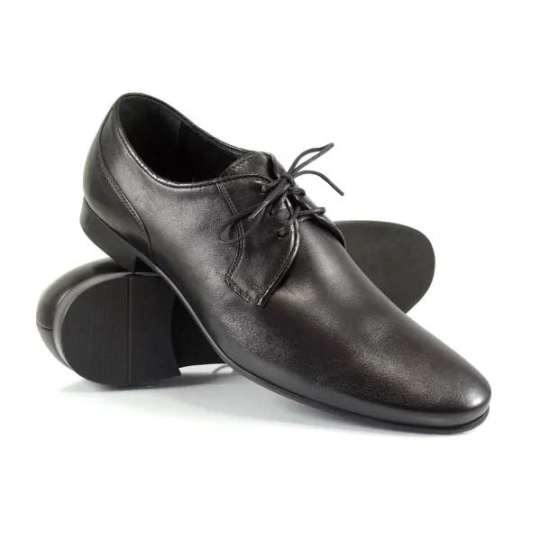 Derby Czarne Męskie Pilpol 1289