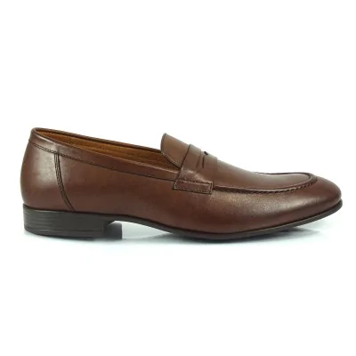 Orzech Mokasyny Skórzane Eleganckie – Pilpol Prato PW201 Orzech Mokasyny Skórzane Eleganckie – Pilpol Prato PW201