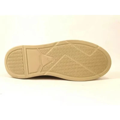 Beżowe Trampki Skórzane Casual – Pilpol Prato PC217