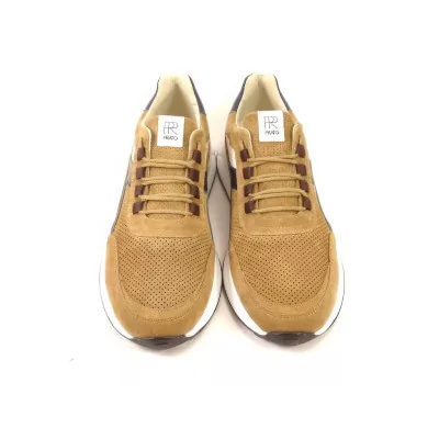 Beżowe Sneakersy Skórzane Casual – Pilpol Prato PC236