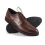 buty męskie Pilpol Prato PW044 M250 Brązowe Brogsy-Derby