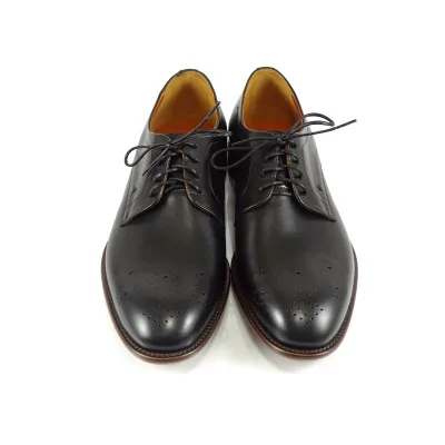 Czarne Derby Skórzane Eleganckie – Pilpol Prato PW199 Czarne Derby Skórzane Eleganckie – Pilpol Prato PW199