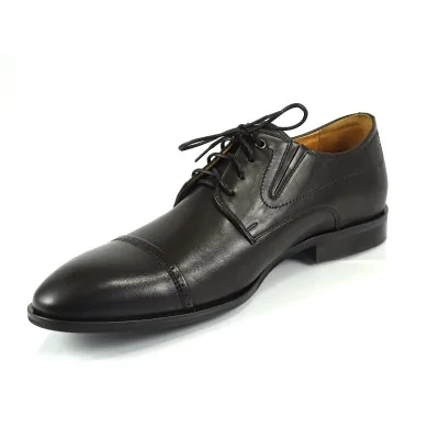 Czarne Derby Skórzane Eleganckie – Pilpol Prato PW209 Czarne Derby Skórzane Eleganckie – Pilpol Prato PW209