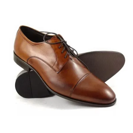 Buty męskie Pilpol 1488 B158 Brązowe Derby