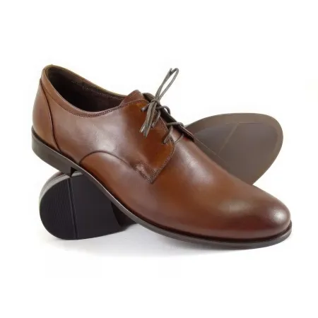 Buty męskie Pilpol 1609 B250 Brązowe Derby