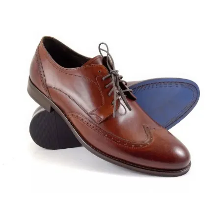 Buty męskie Pilpol 1639 B203 Brązowe Brogsy