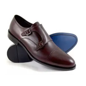Buty Męskie Pilpol 1669 K189 Burgundowe Monki Buty męskie Pilpol 1669 K189 Burgundowe Monki