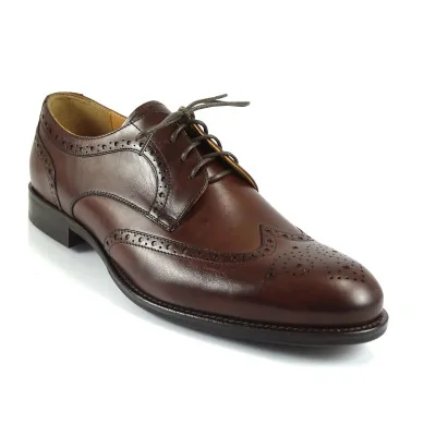 Derby Brogsy Skórzane Eleganckie PW217 Derby Brogsy Skórzane Eleganckie PW217