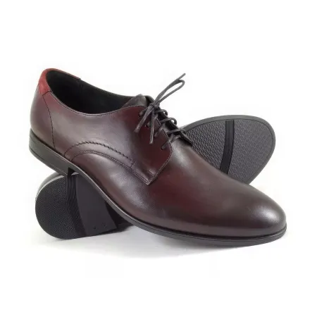 Buty męskie Pilpol 1679 M228 Burgundowe Derby