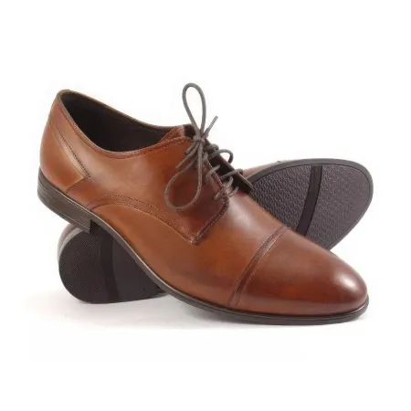 Buty męskie Pilpol 1689 B175 Brązowe Derby