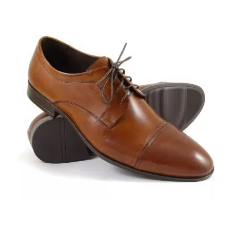 Buty męskie Pilpol 1709 B175 Brązowe Derby