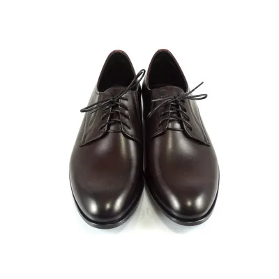 Burgund Derby Skórzane Eleganckie PW165