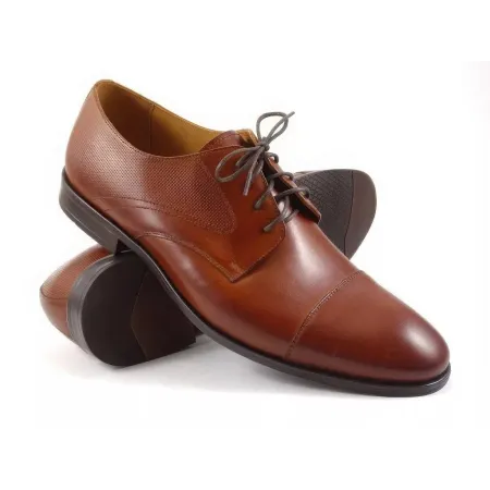 Buty męskie Pilpol 1741 B310 Brązowe Derby