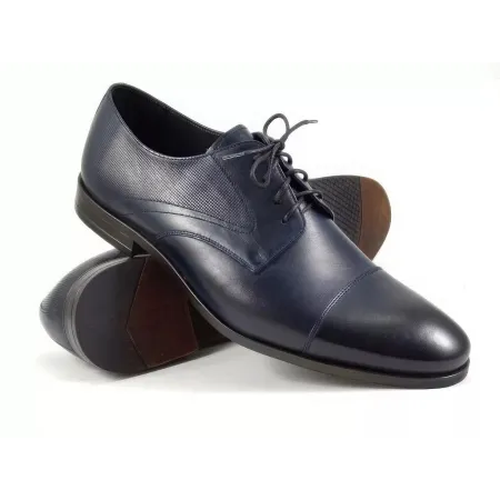Buty męskie Pilpol 1741 K303 Granatowe Derby