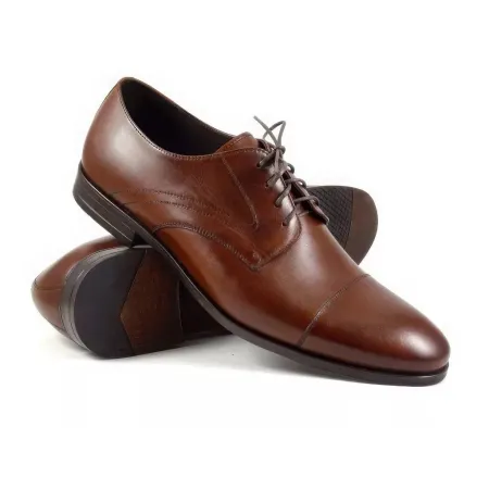 Buty męskie Pilpol 1750 B316 Brązowe Derby