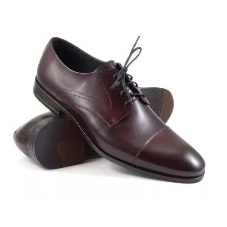 Buty męskie Pilpol 1750 K218 Burgundowe Derby