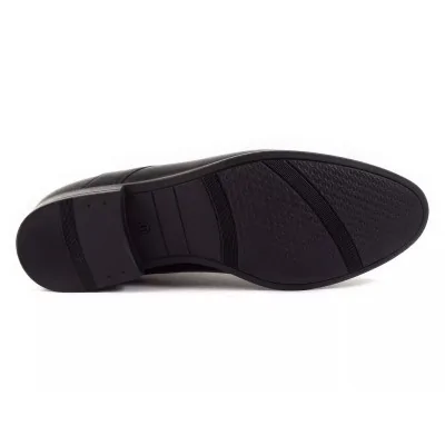 Czarne Derby Skórzane Eleganckie – Pilpol 1683