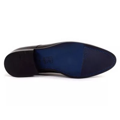 Derby męskie czarne Premium – PW007 Prato