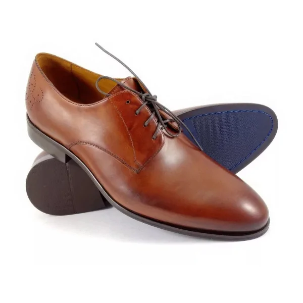Derby męskie koniak Premium Pilpol Prato PW007