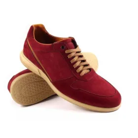 Buty męskie Pilpol Prato PC189 Lekkie Bordowe