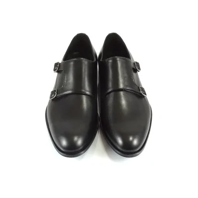 Czarne Monki Skórzane Eleganckie PW212