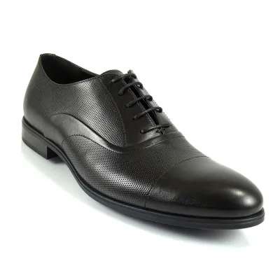 Oxford Czarne Skórzane Eleganckie PW224