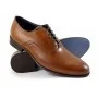 Buty męskie Pilpol Prato PW035 M251 Brązowe Oxfordy