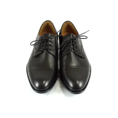 Czarne Derby Skórzane Eleganckie PW213