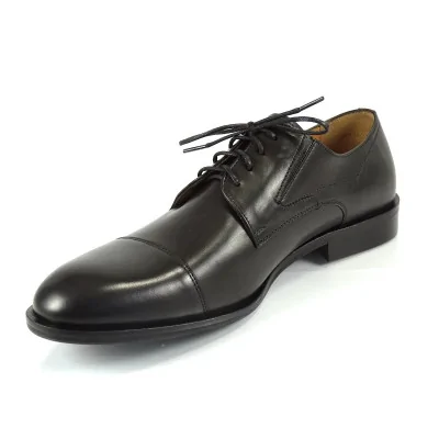 Czarne Derby Skórzane Eleganckie PW213