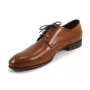Buty męskie Pilpol Prato PW052 B158 Brązowe Derby