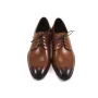Buty męskie Pilpol Prato PW053 B242 Brązowe Derby