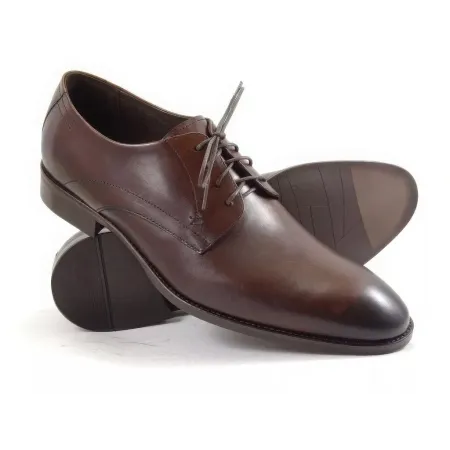 Buty męskie Pilpol Prato PW053 B243 Brązowe Derby