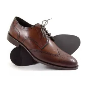 Buty Męskie Pilpol Prato PW054 M250 Brązowe Brogsy-Derby Buty męskie Pilpol Prato PW054 M250 Brązowe
