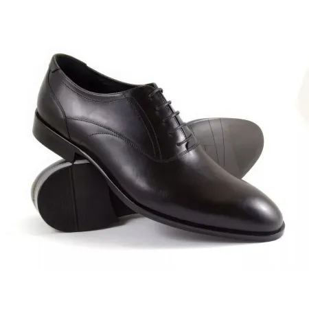 Buty męskie Pilpol Prato PW063 C1 Czarne Oxfordy