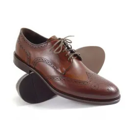 Buty Męskie Pilpol Prato PW081 M250 Brązowe Brogsy-Derby Buty męskie Pilpol Prato PW081 M250 Brązowe