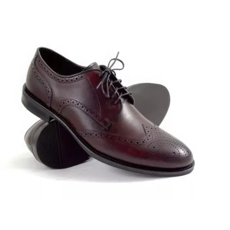 Buty męskie Pilpol Prato PW081 M612 Burgundowe