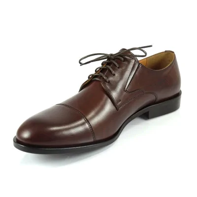 Orzech Derby Skórzane Eleganckie PW213 Orzech Derby Skórzane Eleganckie PW213